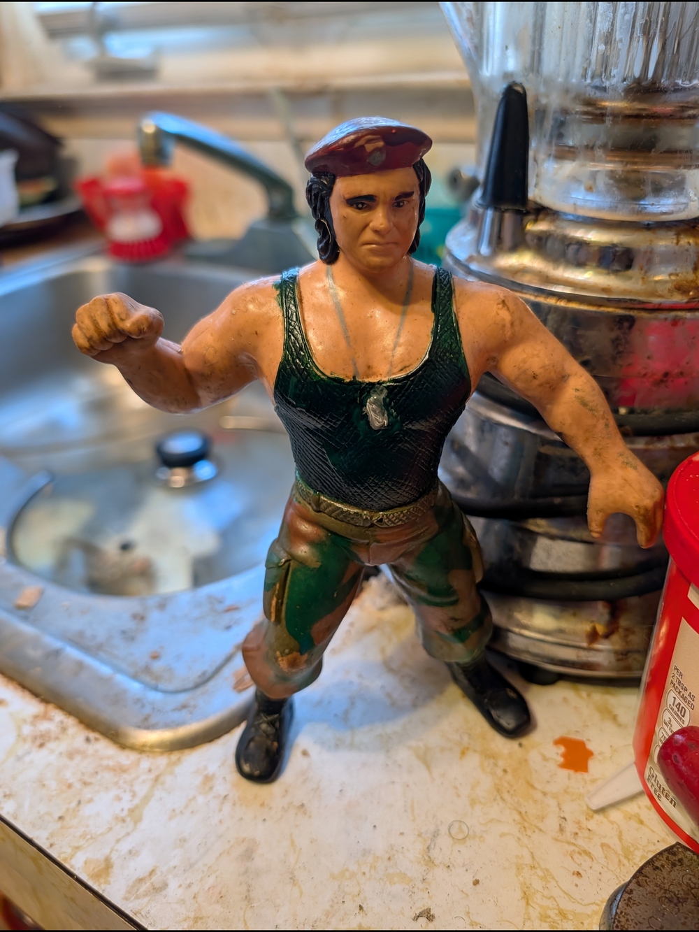 WWF Wrestling Superstars Cpl. Kirshner Action Figure